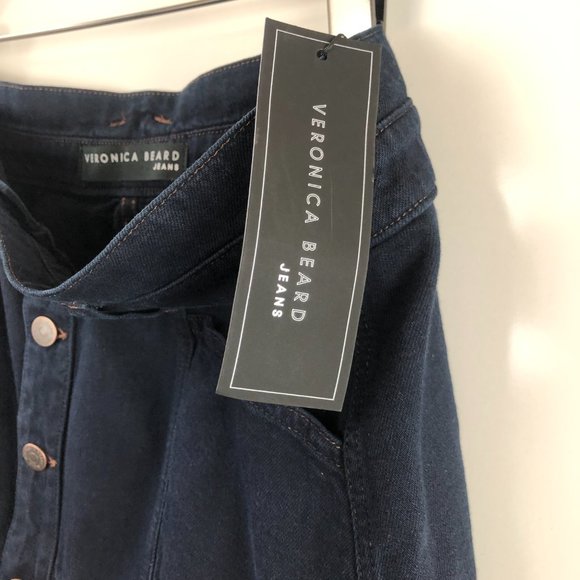 NEW Veronica Beard Lennon Tiered Denim Jean Skirt Size 14 SOLD OUT ONLINE - Picture 7 of 16